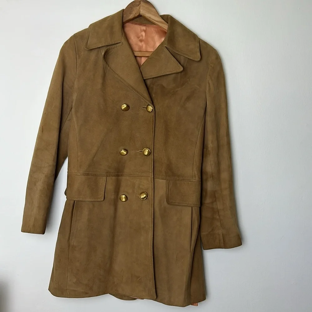 Vintage Scully 1970s Suede Peacoat - Picture 1 of 4